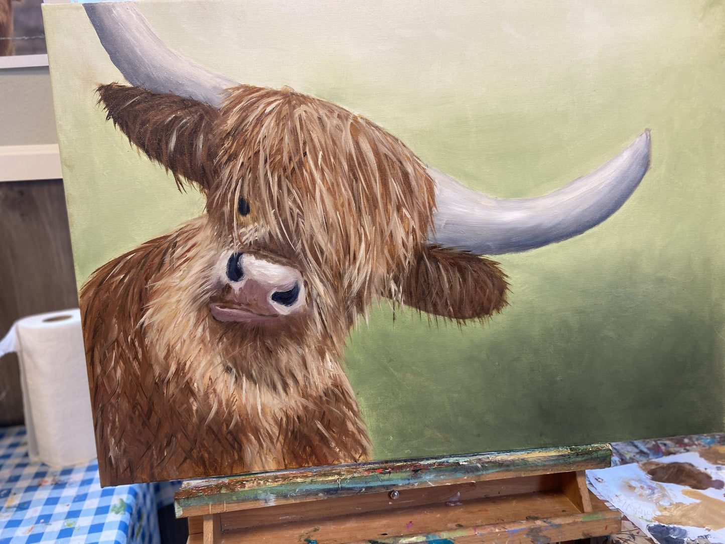 Workshop - Schotse Hooglander schilderen met olieverf.