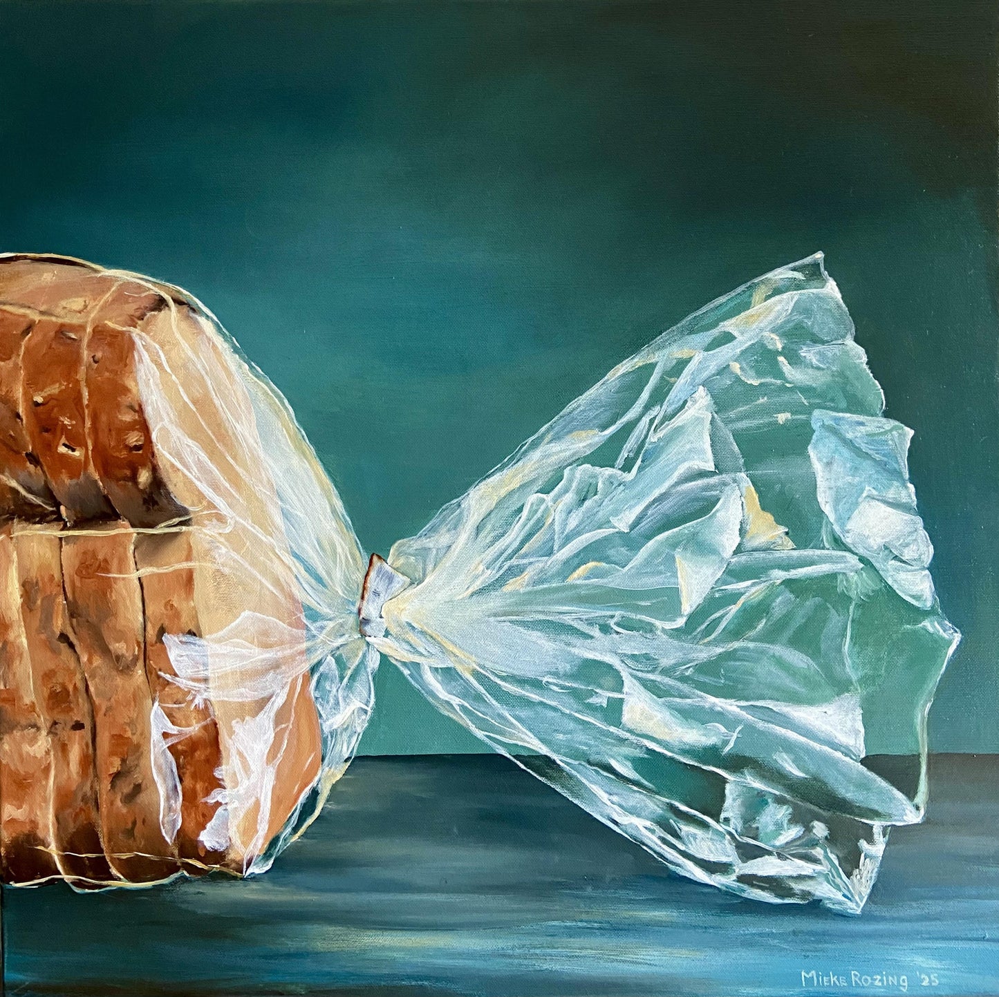 Workshop - 'Ik wil schilderen als....Tjalf Sparnaay, brood in plastic.